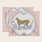 Wild Cheetah and the Moon 2 Placemat Gallery Image 1
