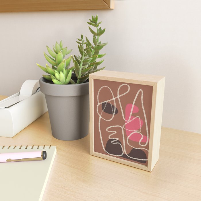 Organic Minimalist Layers 2 Mini Art Print Gallery Image 2