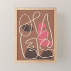 Organic Minimalist Layers 2 Mini Art Print Gallery Image 1