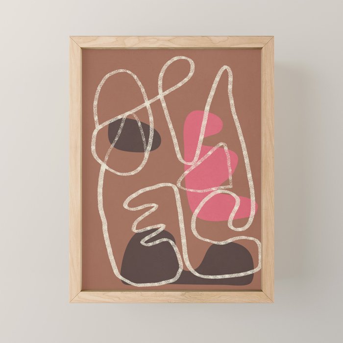 Organic Minimalist Layers 2 Mini Art Print Gallery Image 1