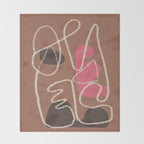 Organic Minimalist Layers 2 Throw Blanket Gallery Image 2