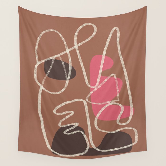 Organic Minimalist Layers 2 Wall Tapestry Gallery Image 4