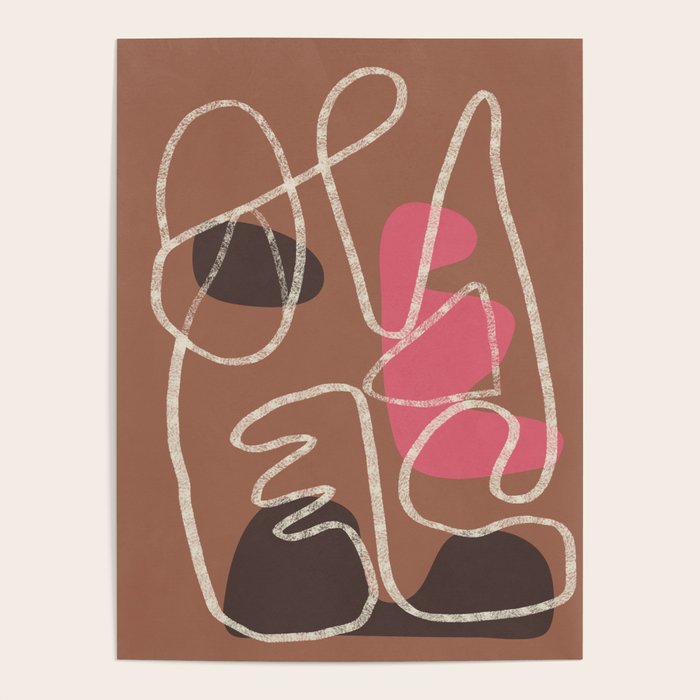 Organic Minimalist Layers 2 Poster Gallery Image 1