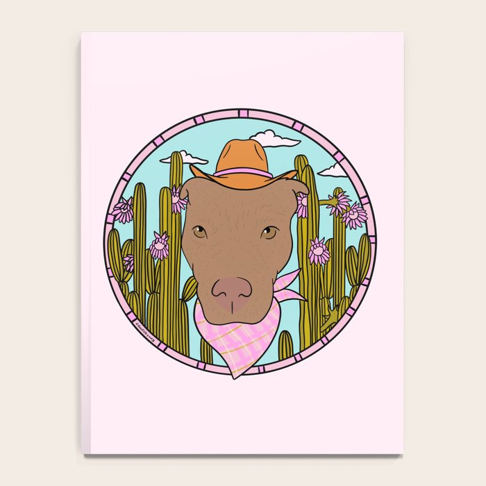 Cowboy Dog- Pitbull Notebook Gallery Image 4