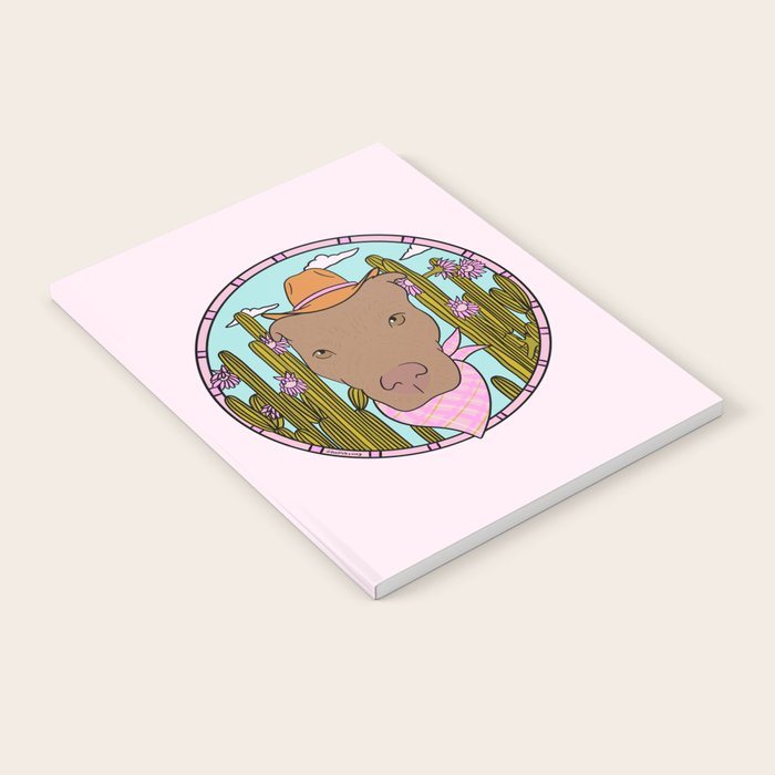 Cowboy Dog- Pitbull Notebook Gallery Image 2