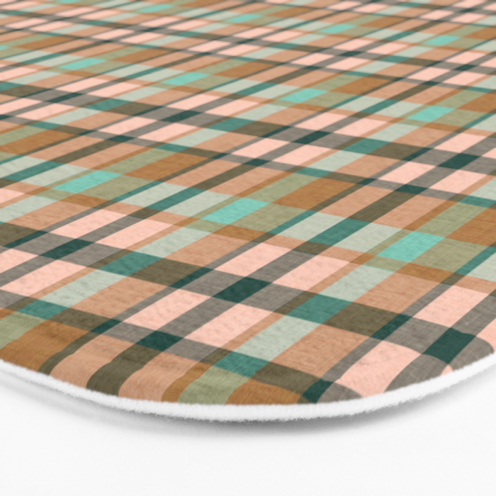 celtic plaid bronze Bath Mat Gallery Image 3