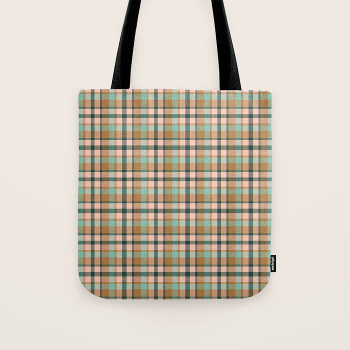 celtic plaid bronze Tote Bag Gallery Image 1