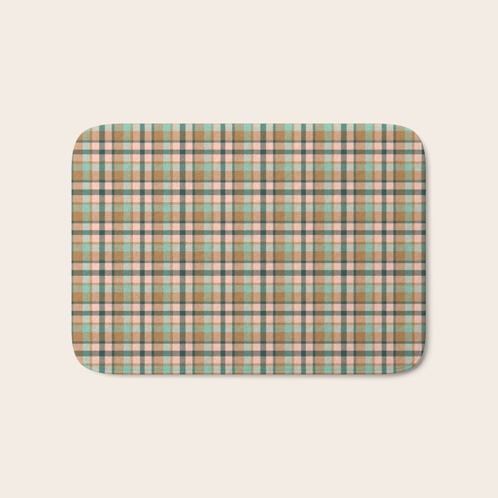 celtic plaid bronze Bath Mat Gallery Image 1