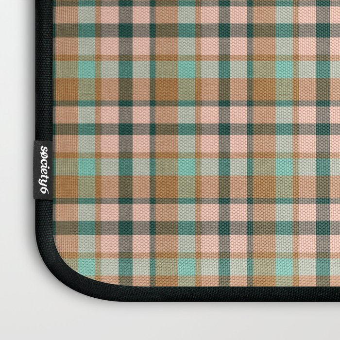 celtic plaid bronze Laptop Sleeve Gallery Image 3