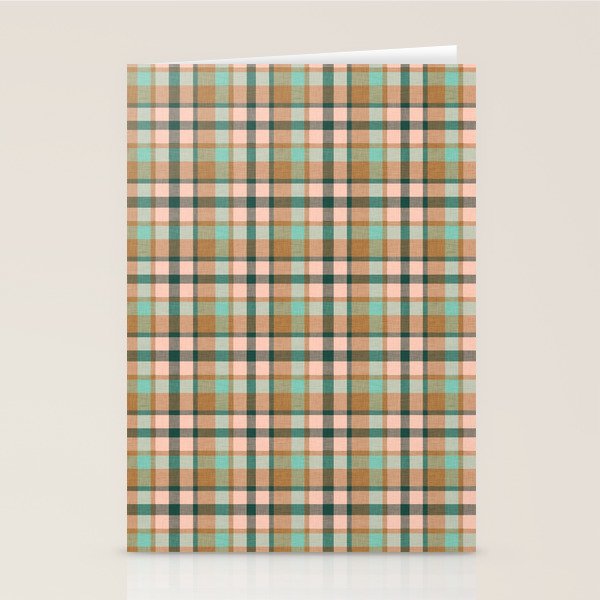 celtic plaid bronze Stationery Card Gallery Image 1