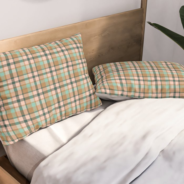 celtic plaid bronze Pillow Sham Gallery Image 2