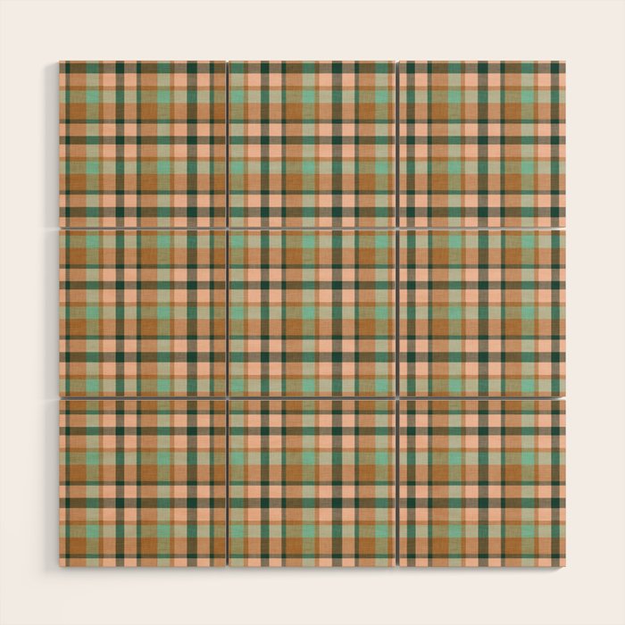 celtic plaid bronze Wood Wall Art Gallery Image 1