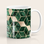 Leaves And Cubes Coffee Mug Gallery Image 1