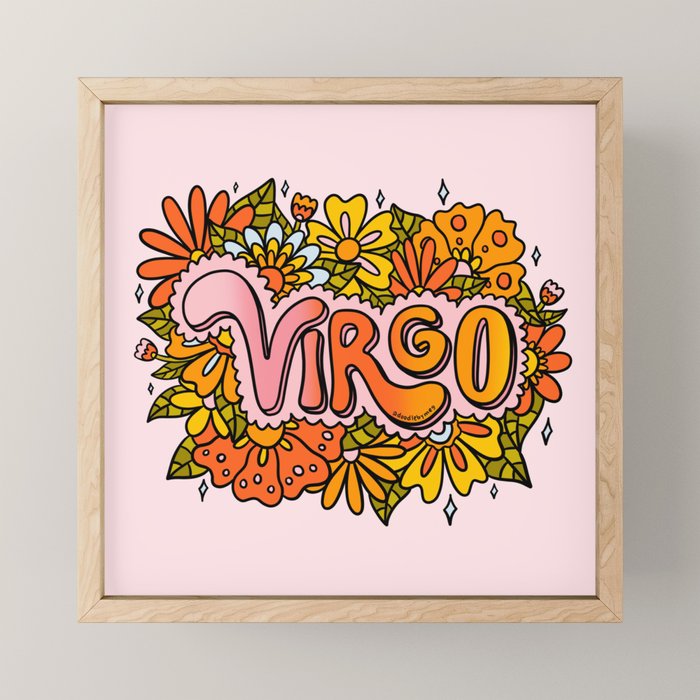 Virgo Flowers Mini Art Print Gallery Image 1