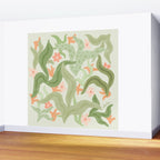 Wavy Plants Pattern Wall Mural Gallery Image 2