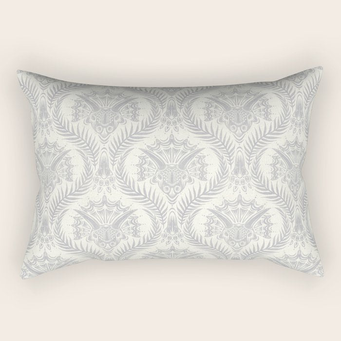 Triceratops Damask Rectangular Pillow Gallery Image 1