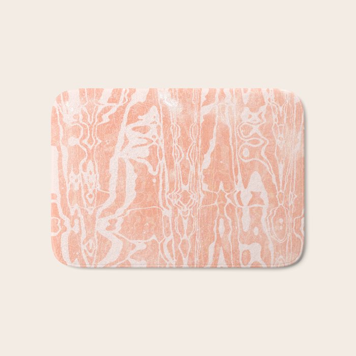 electric ave: peach Bath Mat Gallery Image 1