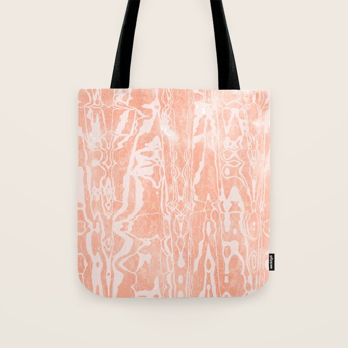 electric ave: peach Tote Bag Gallery Image 1