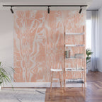 electric ave: peach Wall Mural Gallery Image 1