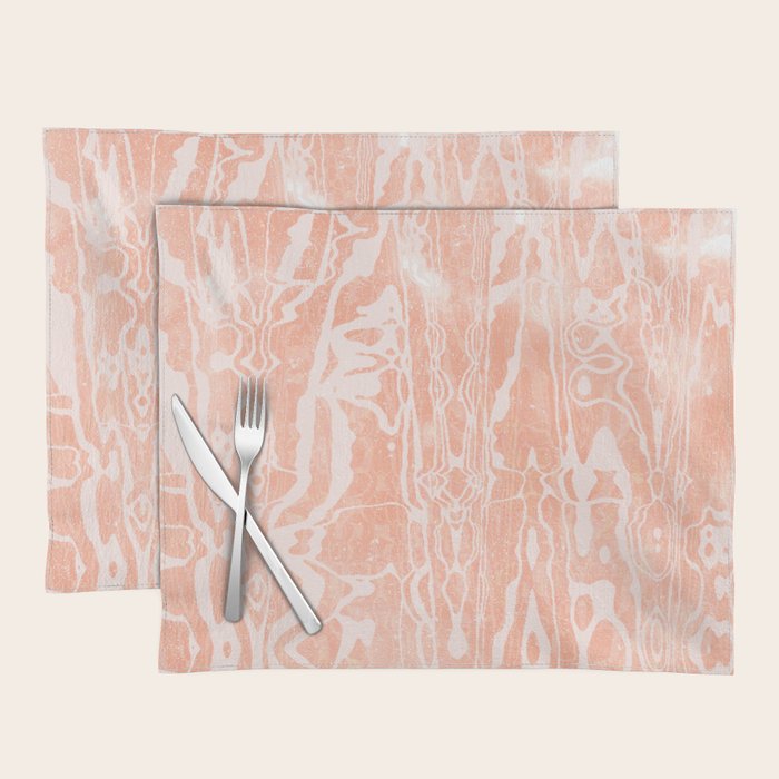 electric ave: peach Placemat Gallery Image 1