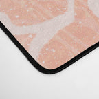 electric ave: peach Desk Mat Gallery Image 4