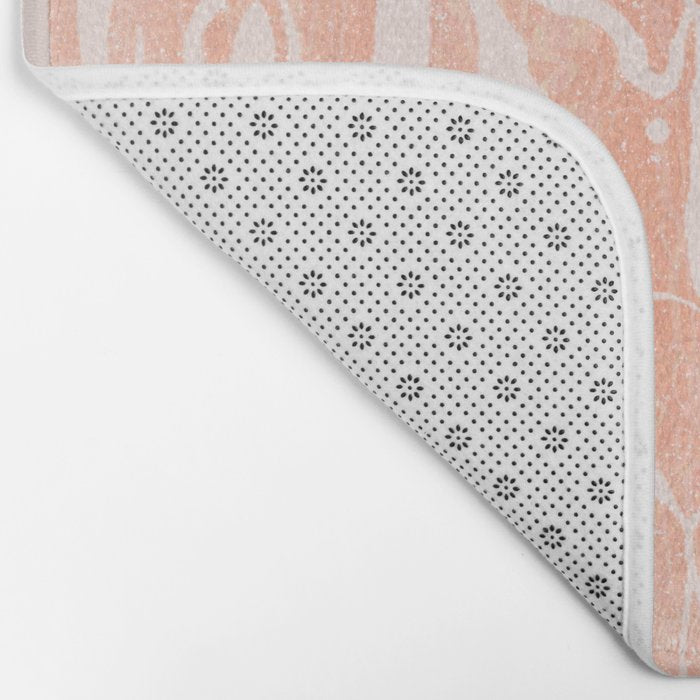 electric ave: peach Bath Mat Gallery Image 2