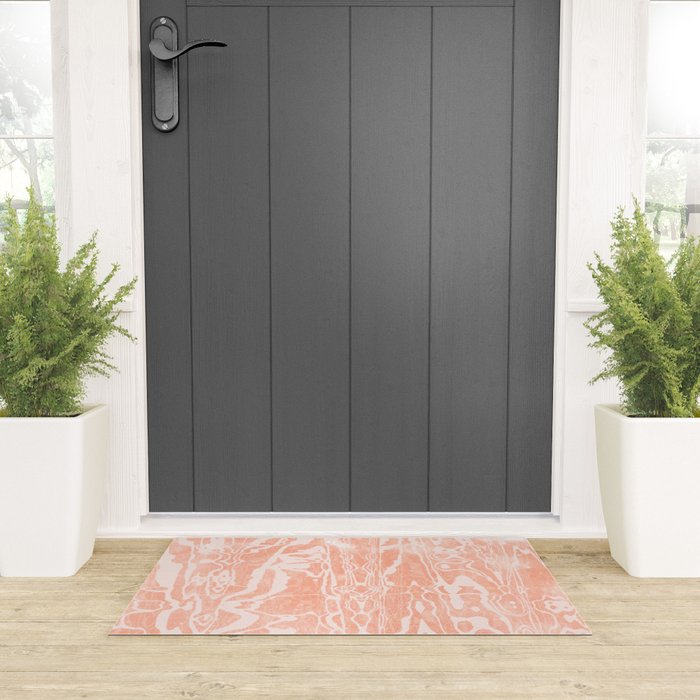 electric ave: peach Welcome Mat Gallery Image 3