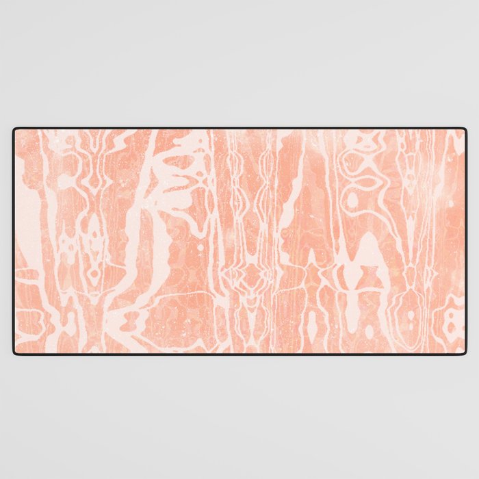 electric ave: peach Desk Mat Gallery Image 3