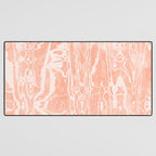 electric ave: peach Desk Mat Gallery Image 3