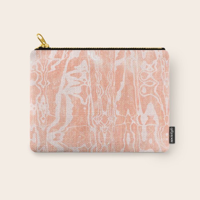 electric ave: peach Carry All Pouch Gallery Image 1