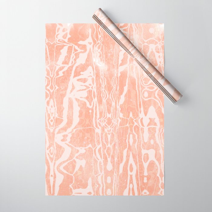 electric ave: peach Wrapping Paper Gallery Image 1