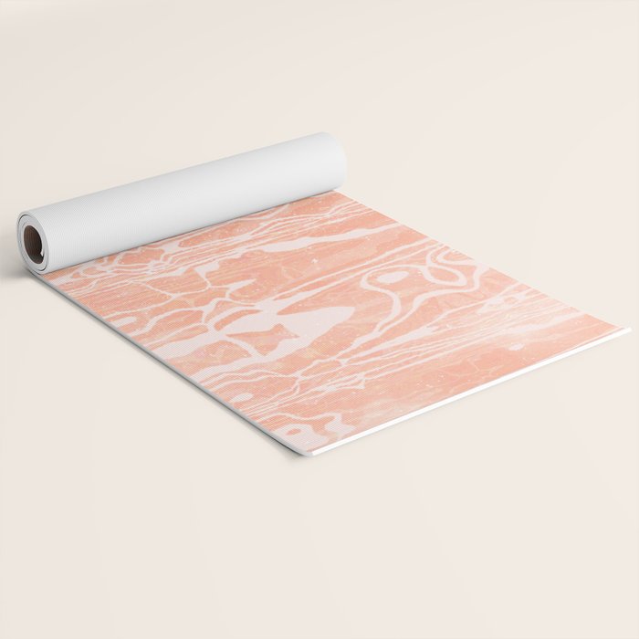electric ave: peach Yoga Mat Gallery Image 2