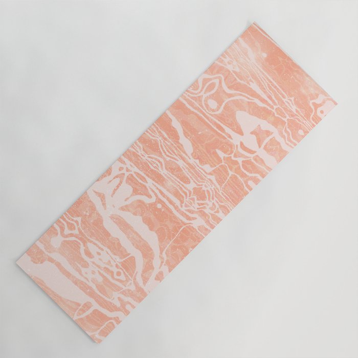 electric ave: peach Yoga Mat Gallery Image 1