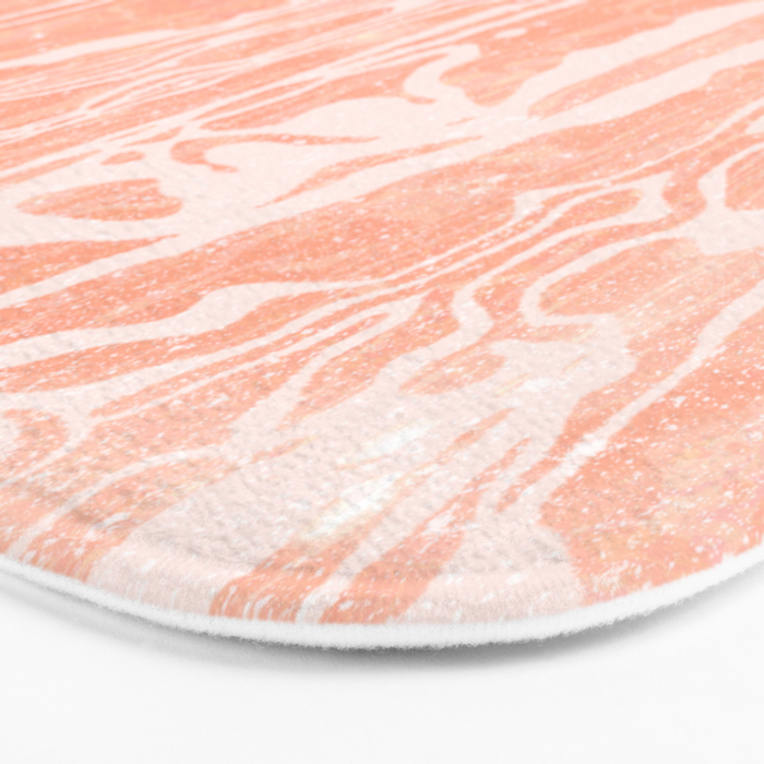 electric ave: peach Bath Mat Gallery Image 3