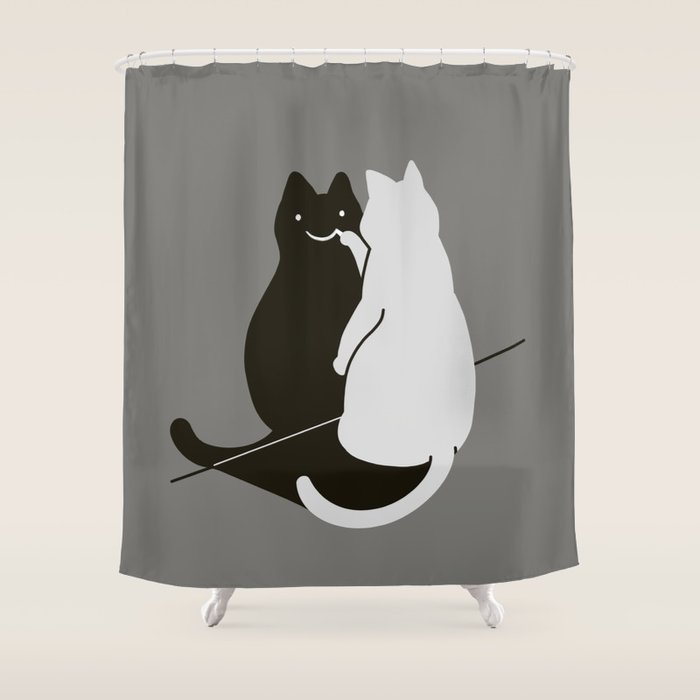 Be Pawsitive Shower Curtain Gallery Image 1