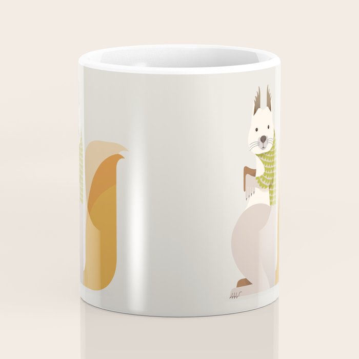 Whimsical Red Squirrel Coffee Mug Gallery Image 4