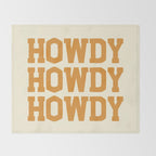 Howdy Howdy Howdy | Cowboy Throw Blanket Gallery Image 2
