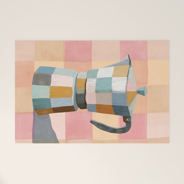Patchwork Moka Pot Welcome Mat Gallery Image 1