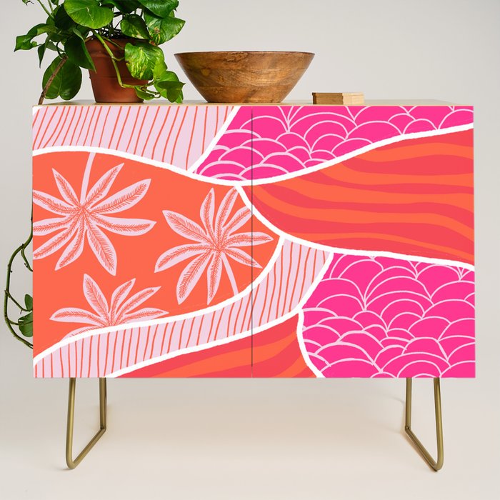kauai, pink Credenza Gallery Image 1