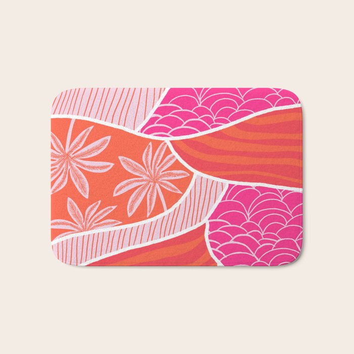 kauai, pink Bath Mat Gallery Image 1