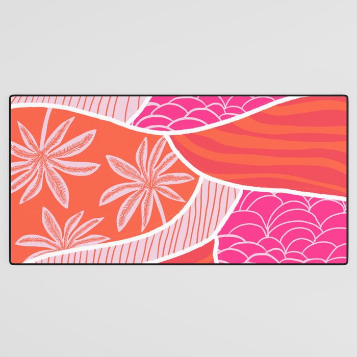 kauai, pink Desk Mat Gallery Image 3