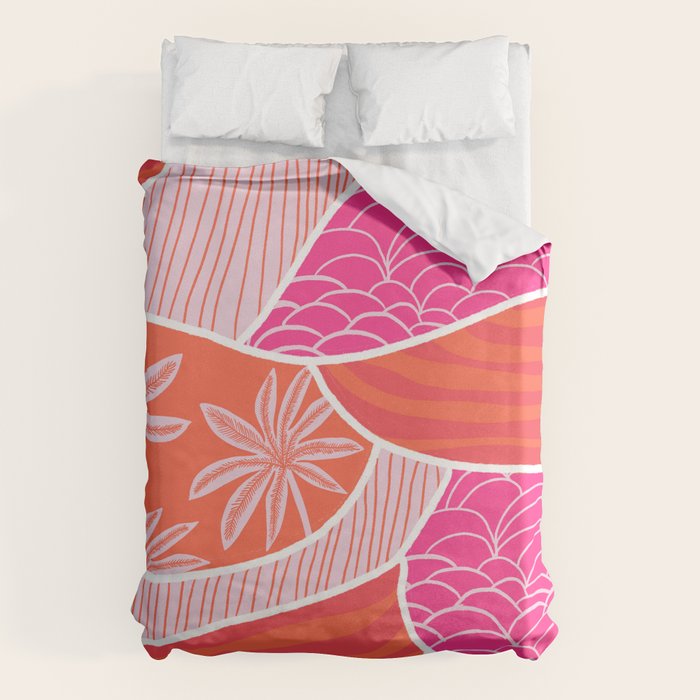 kauai, pink Duvet Cover Gallery Image 1