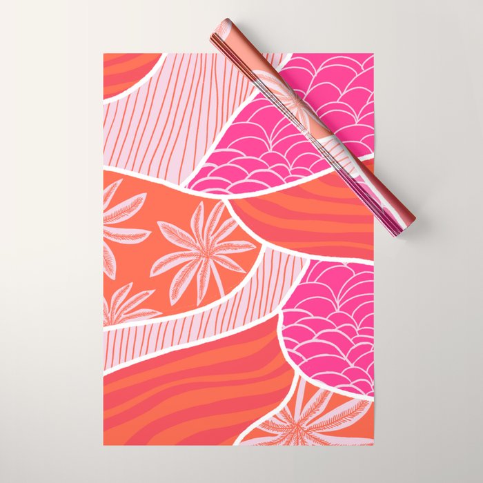 kauai, pink Wrapping Paper Gallery Image 1