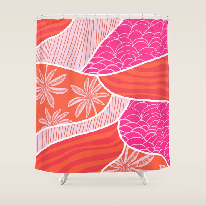 kauai, pink Shower Curtain Gallery Image 1