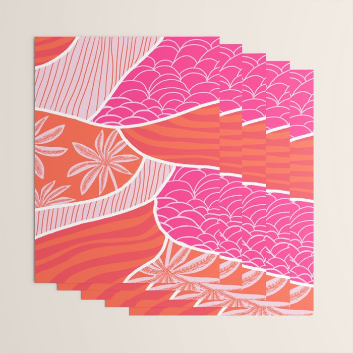 kauai, pink Wrapping Paper Gallery Image 3