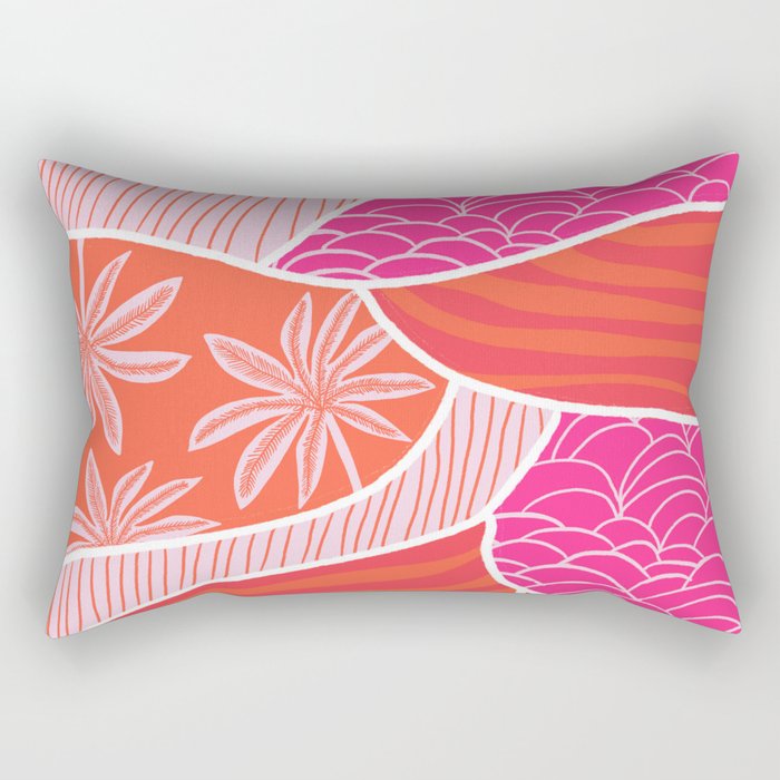 kauai, pink Rectangular Pillow Gallery Image 2