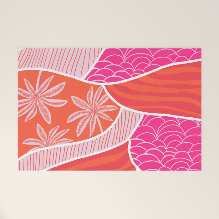 kauai, pink Welcome Mat Gallery Image 1