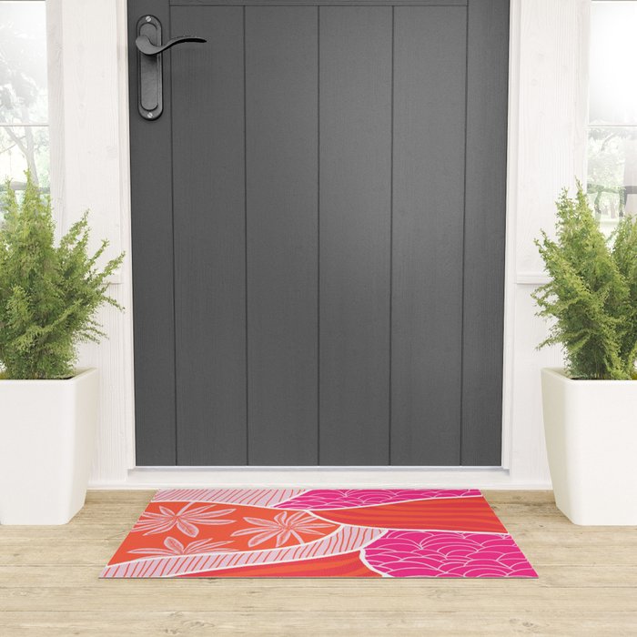 kauai, pink Welcome Mat Gallery Image 3