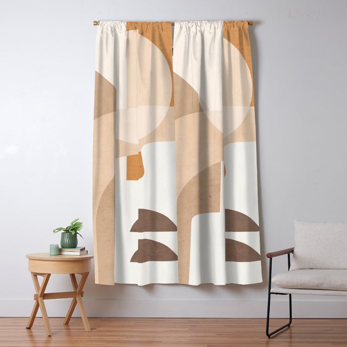 Abstract Minimal Shapes 19 Window Curtain Gallery Image 1