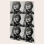 Brigitte Bardot Smoking a Cigarette, Black and White Photograph Wallpaper Gallery Image 2